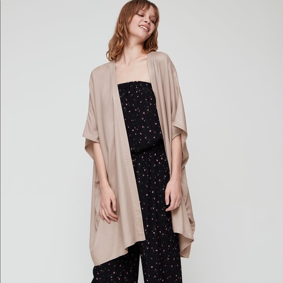 Aritzia Talula Aiken purple-grey Open Front Kimono Size XXS/XS - Picture 4 of 10